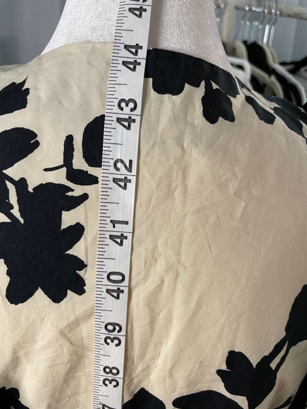 A New Day Black & Cream Floral Midi Dress - Picture 6 of 9
